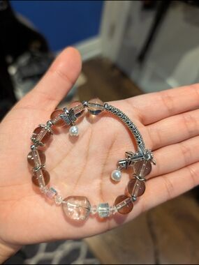 Bead & Silver Charm Bracelet